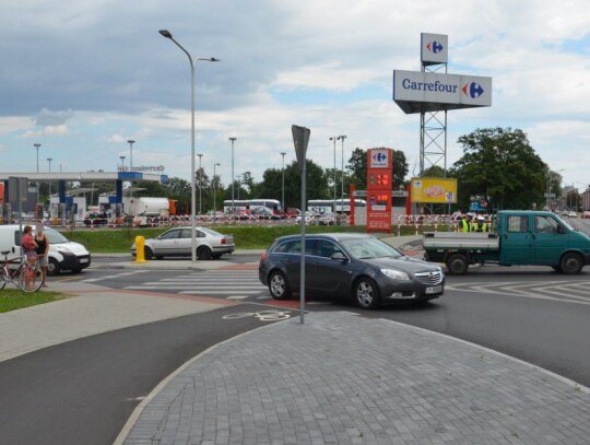 Potrącenie rowerzysty na ulicy Kozielskiej w Kędzierzynie-Koźlu