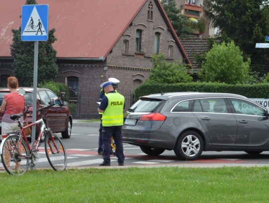 Potrącenie rowerzysty na ulicy Kozielskiej w Kędzierzynie-Koźlu