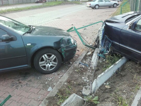 Wypadek na ulicy Mostowej w Kędzierzynie-Koźlu