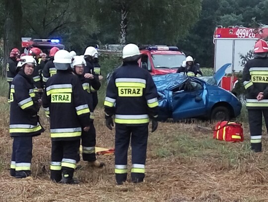 Wypadek daweeo matiza w Cisowej (Kędzierzyn-Koźle)