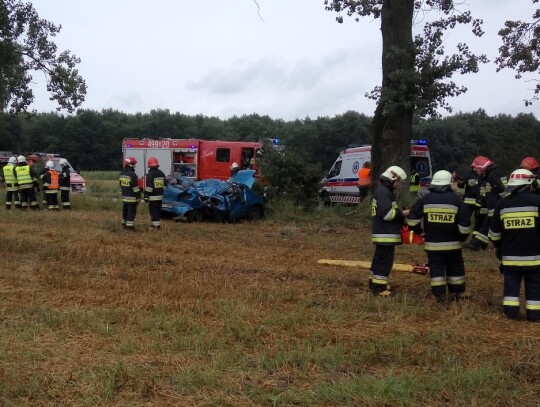 Wypadek daweeo matiza w Cisowej (Kędzierzyn-Koźle)