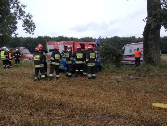 Wypadek daweeo matiza w Cisowej (Kędzierzyn-Koźle)