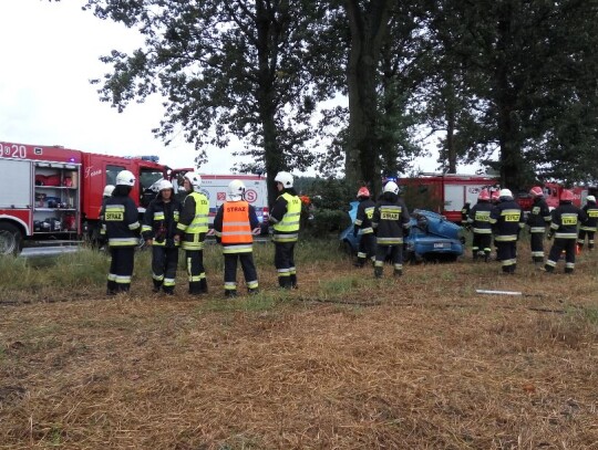 Wypadek daweeo matiza w Cisowej (Kędzierzyn-Koźle)