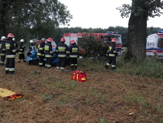 Wypadek daweeo matiza w Cisowej (Kędzierzyn-Koźle)