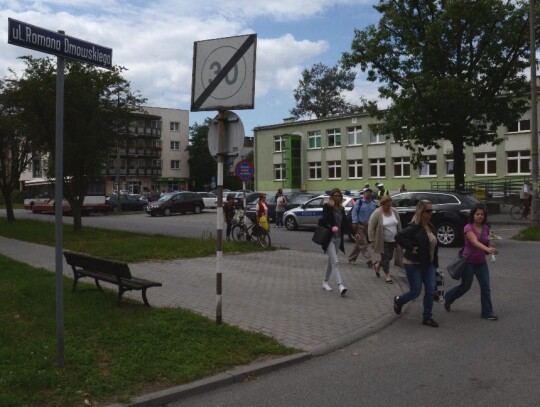 Kolizja autobusu miejskiego z pijanym rowerzystą