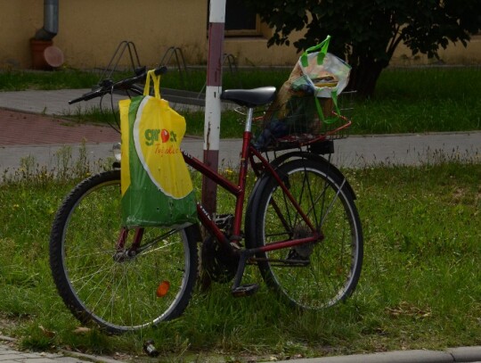 Kolizja autobusu miejskiego z pijanym rowerzystą przy ulicy Harcerskiej w Kędzierzynie-Koźlu