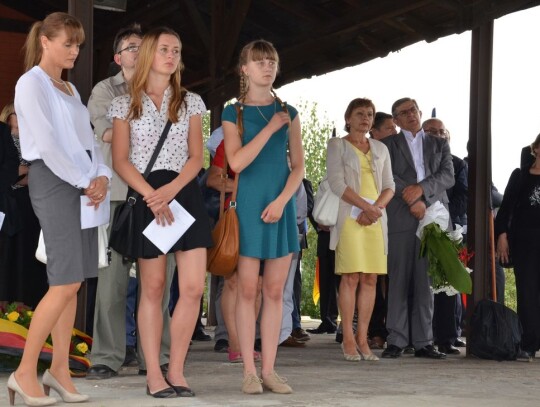 Odsłonięcie pamiątkowych tablic na stacji kolejowej w Koźlu