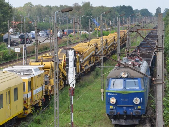 modernizacja torów kolejowych w Bierawie