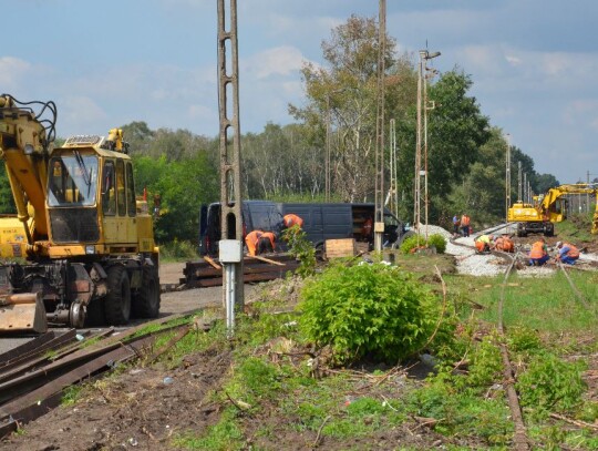 modernizacja torów kolejowych w Bierawie