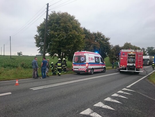 wypadek na drodze krajowej nr 45