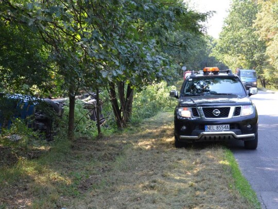 wypadek ciężarówki na drodze wojewódzkiej nr 408