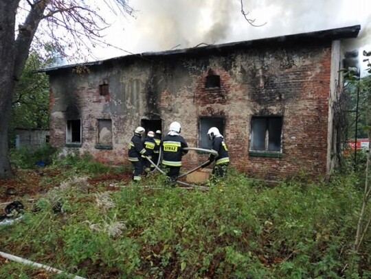 pożar stara śluza