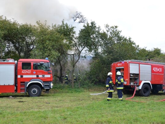 pożar stara śluza