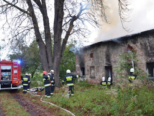 pożar stara śluza