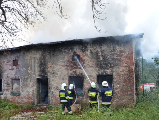 pożar stara śluza