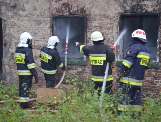 pożar stara śluza