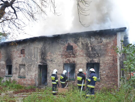pożar stara śluza