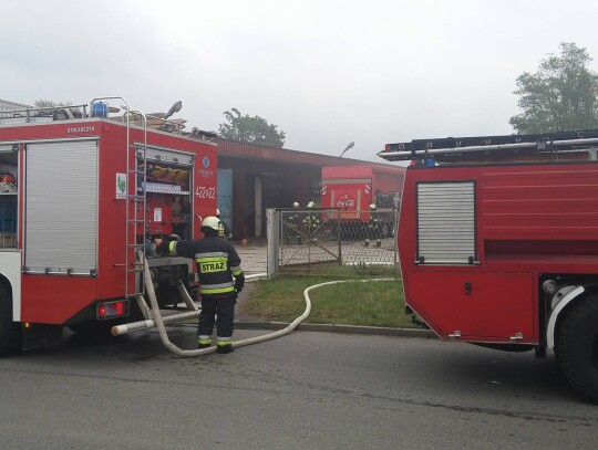 pożar łodzi w Koźlu Porcie