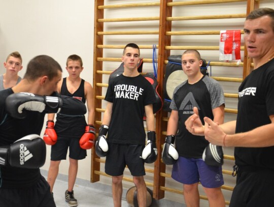 Mateusz Masternak poprowadził trening sekcji bokserskiej Chemika Kędzierzyn-Koźle