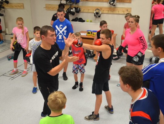 Mateusz Masternak poprowadził trening sekcji bokserskiej Chemika Kędzierzyn-Koźle