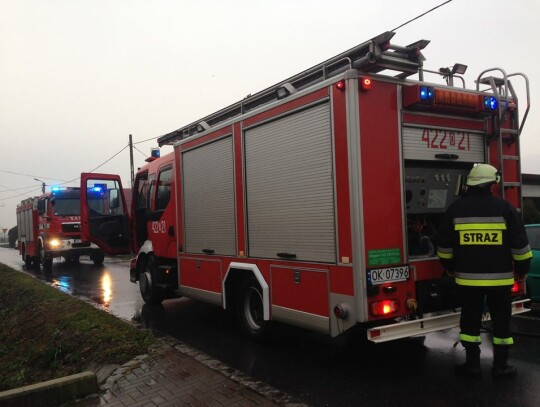 Pożar samochodu w Większycach