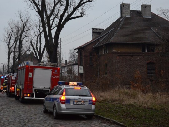 Pożar kamienicy w Koźlu Porcie