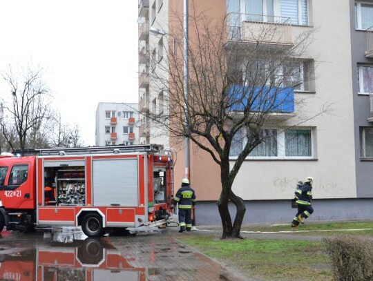 Pożar mieszkania przy ulicy Pionierów w Kędzierzynie-Koźlu