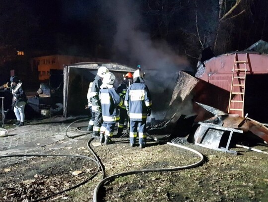 Pożar samochodu w Kotlarni