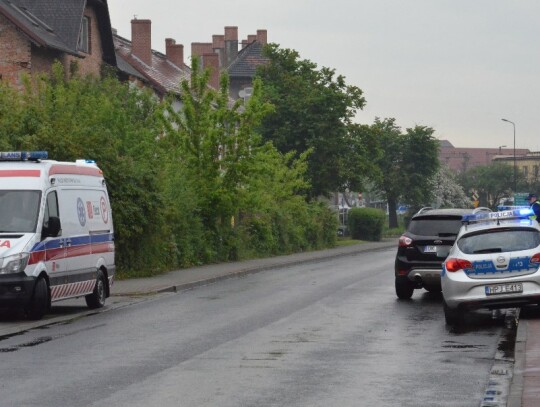 Zderzenie dwóch fordów na ulicy Mikołaja Reja w Kędzierzynie-Koźlu