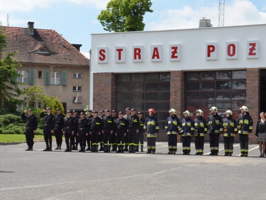 Strażacy z Kędzierzyna-Koźla oddali część tragicznie zmarłym kolegom z Białegostoku