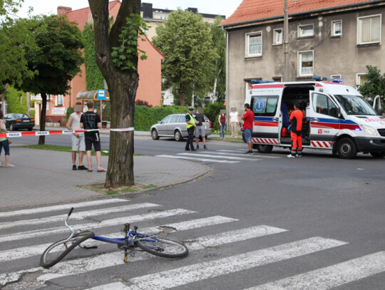 rowerzysta motocyklista wypadek policja (5)