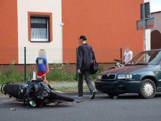 rowerzysta motocyklista wypadek policja (6)