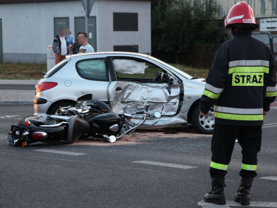 wypadek kozielska motocyklista (2)