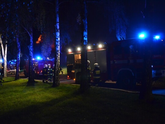 Pożar domu jednorodzinnego w Borzysławicach