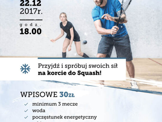 turniej squash plakat