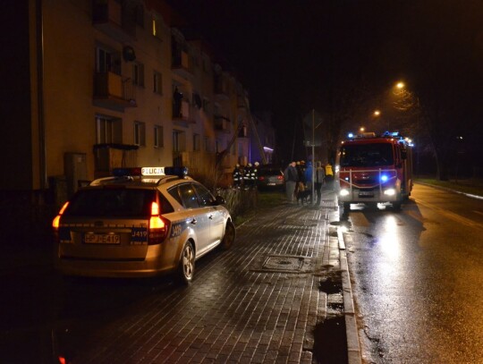 Wypadek na ulicy Chrobrego w Kędzierzynie-Koźlu, 11.01.2018