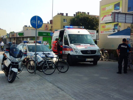 potracenie rowerzysty policja pogotowie kedzierzyn-kozle (1)