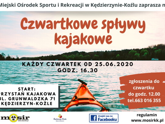 splyw kajakowy mosir kedzierzyn-kozle