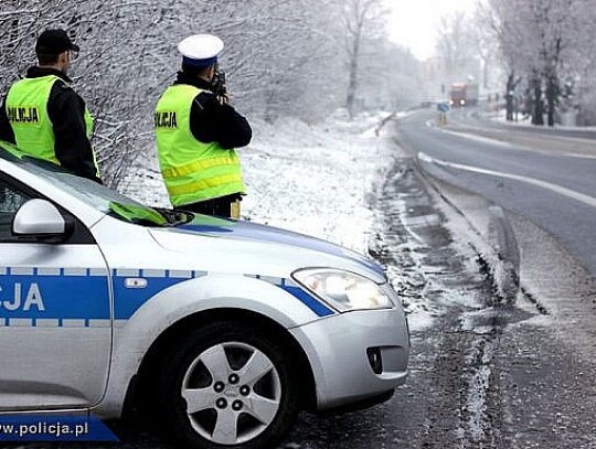 policja zima