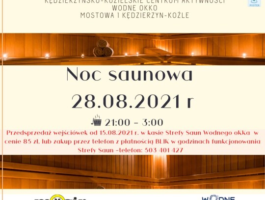 noc saunowa wodne okko kk