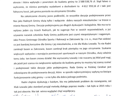 List otwarty radnych Rady Gminy w Polskiej Cerekwi-3
