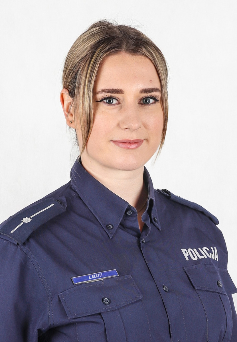 Na zdjęciu mł.asp. Klaudia Restel, oficer prasowy KPP w Kędzierzynie-Koźlu