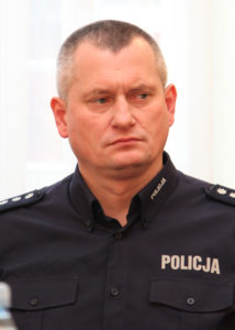 Komendant Komendy Powiatowej Policji w Kędzierzynie-Koźlu Dariusz Szelwicki.