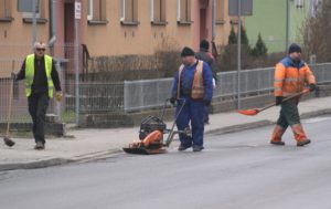 W czwartek drogowcy byli widziani na ulicy Piotra Skargi. 